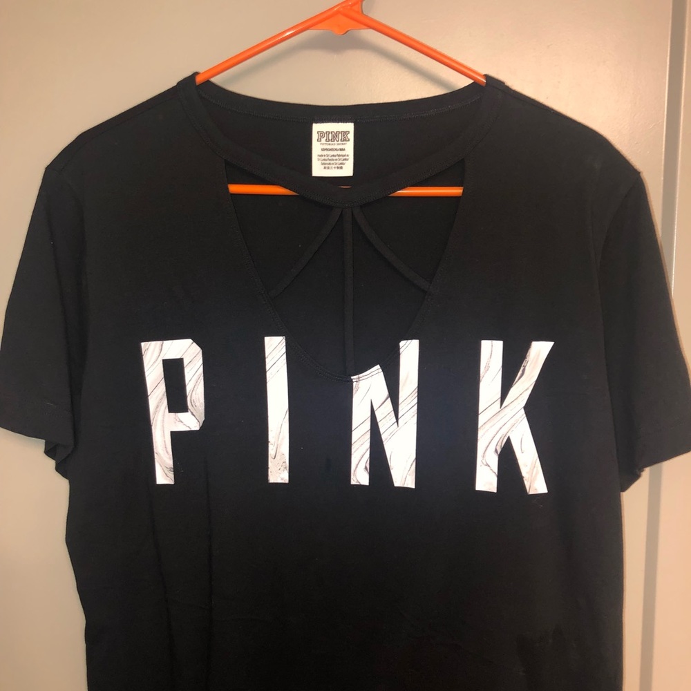 NWOT PINK caged T-shirt